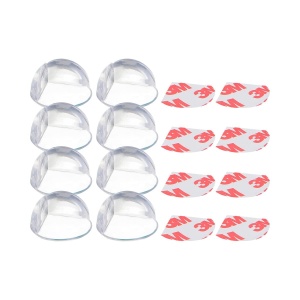 Protectie colturi Hauck Corner Me 2, 8 bucati, transparent, din silicon - Img 2
