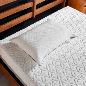 Protector pentru perne Tempur-Pedic, Queensize, 72,4 x 50,8 cm, alb