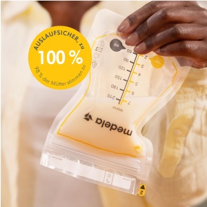 Punga de lapte matern de unica folosinta Medela Easy Pour 210ml - Design rezistent la scurgeri cu protectie impotriva laptelui - Pungi de depozitare fara BPA - Pachet de 50 - Img 4