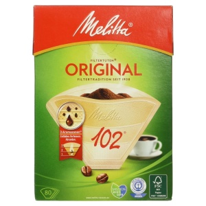 Pungi filtrante Melitta 102 3 zone de aroma maro natural 80 bucati