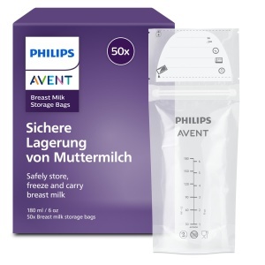 Pungi pentru lapte matern Philips Avent SCF60350, 180 ml, 50 buc, BPA-free