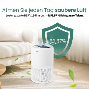 Purificator de aer EMERIO AP-132324 cu filtru HEPA-13, 99,97 eficienta, pentru camere de 25m - Img 2