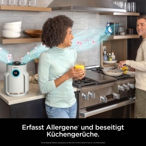 Purificator de aer Shark NeverChange HP072EU, 23 m, HEPA, compact, culoare Dove - Img 2