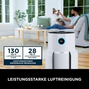 Purificator de aer Shark NeverChange HP300, 130 m, HEPA, Alb - Img 7