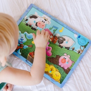 Puzzle din lemn Melissa Doug Blues Clues You, 6 piese, sunete si imagini - Img 2