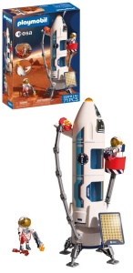 Racheta de cercetare PLAYMOBIL ESA Mars 72011 cu 2 astronauti si rampa de lansare