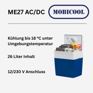 Racitor electric Mobicool ME27, 26L, 12V si 230V, albastru - Img 2