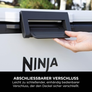 Racitor portabil Ninja FrostVault 42L cu roti, culoare alb, tehnologie Dry-Zone - Img 8
