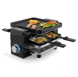 Raclette Princess Piano 162915 pentru 4 persoane, 700W, multifunctionala - Img 2