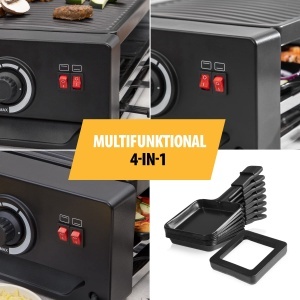 Raclette si Pizzar Tristar RA-2736, 1300W, 8 persoane, negru - Img 7