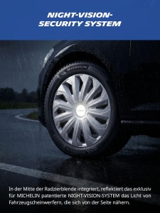 Radacini auto Michelin MX-MS, 15 inch, set 4 bucati, ABS, argintiu cu crom - Img 4
