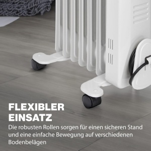 Radiator electric Clatronic RA 3735, 1500W, 7 rippen, mobil - Img 6