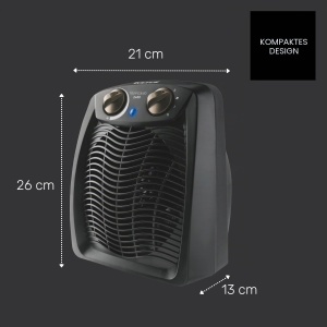 Radiator electric Taurus Tropicano 2400W, 2 trepte de putere, negru - Img 7