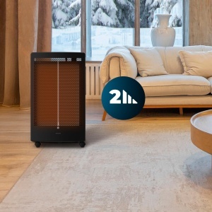 Radiator pe gaz Cecotec ReadyWarm 5300, 3000 W, cu termostat, mobil - Img 4