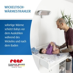 Radiator pentru bebelusi reer HeatCare, 350700W, albgri, cu telecomanda - Img 2