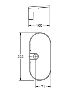 Raft pentru dus GROHE Vitalio 27725001, din acril, alb, cu sistem de montare rapida - Img 3
