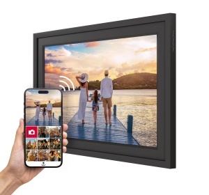 Rama foto digitala Thomson 10, touchscreen HD, 32 GB, Wi-Fi, negrualb