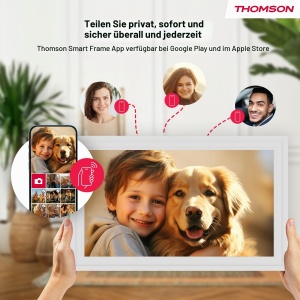 Rama foto digitala Thomson 15 inch, FHD, 32 GB, alb - Img 9