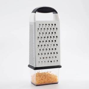 Rasatoare multifunctionala OXO Good Grips 4-in-1 din otel inoxidabil cu recipient colector - Img 5