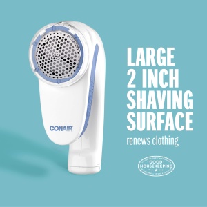 Rascheta pentru haine Conair CLS1XE, alimentare cu baterii, ergonomic, albalbastru - Img 3
