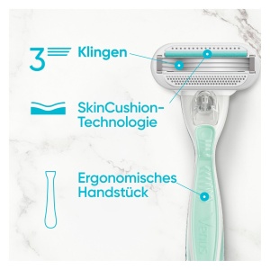 Rasiera pentru femei Gillette Venus Smooth Sensitive cu 4 lame, pentru piele sensibila - Img 3