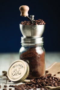 Rasnita manuala cafea Kilner 0025785 mecanism ajustabil recipient sticla 05L - Img 2