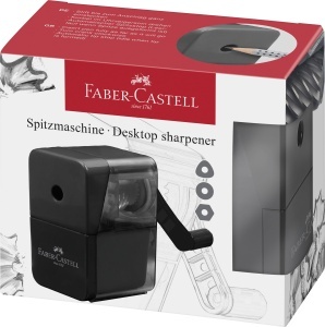 Rasnita pentru creioane Faber-Castell cu manivela, neagra, pentru creioane de max. 8,4 mm - Img 2