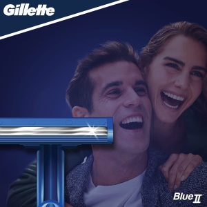 Rasoir de unica folosinta Gillette Blue II pentru barbati, 20 bucati, 2 lame durabile - Img 6