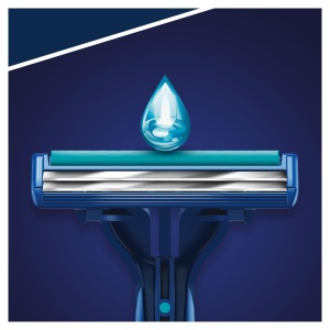 Rasoir de unica folosinta Gillette BlueII Plus Slalom pentru barbati, 2 lame, cu banda hidratanta - Img 5