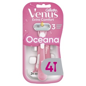 Rasoir de unica folosinta Gillette Venus Extra Comfort Oceana, 4 bucati, roz