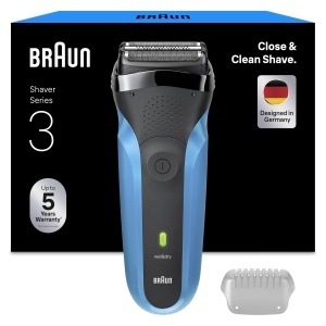 Rasoir electric Braun Series 3, model 310s, 100 impermeabil, albastru