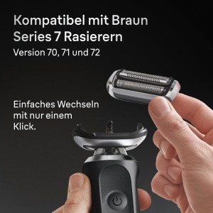 Rasoir Electric Braun Series 7, Scherkopf 74S, Argintiu - Img 6