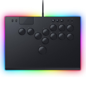 Razer Kitsune - Controler arcade optic cu toate butoanele PS5 si PC (4 butoane de miscare precise, comutatoare optice liniare plate Razer, sasiu portabil subtire) Negru