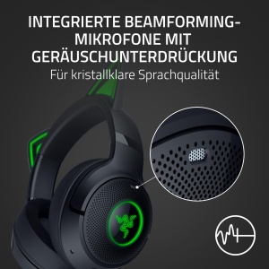 Razer Kraken Kitty V2 BT Casti Gaming Bluetooth RGB cu microfon Noise-Cancelling Negru - Img 5