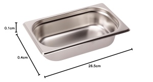 Recipient GN Lacor 66465Z 14 Inox 265x162x65 mm - Img 2