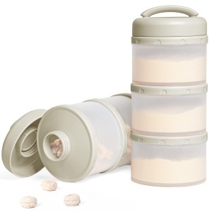 Recipient pentru lapte praf Termichy, 2 bucati, capacitate 60g, gri