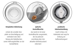 Reer Babykostwarmer Simply Hot AlbGri Functie Warmhalte - Img 2