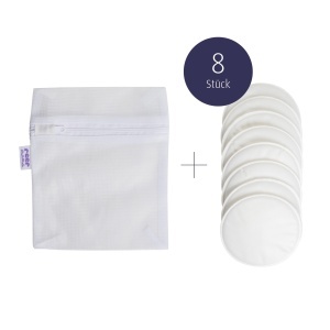 Reer Mama Set 8 Tampoane Lavabile pentru Alaptare Design Discret Reutilizabile - Img 6