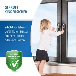 Reer WinLock Protectie pentru ferestre si usi de balcon montaj simplu culoare antracit - Img 3