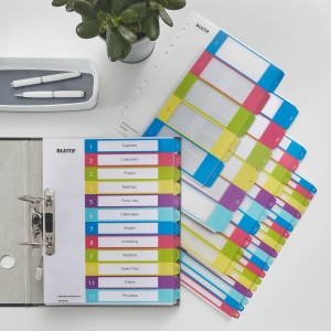 Register A4 Leitz WOW 1-20, PVC, Multicolor, Extrabreit - Img 3