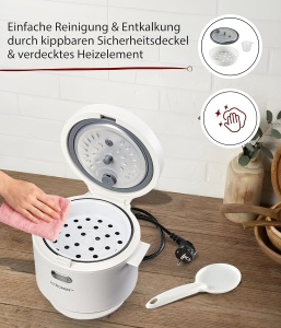 Reiscocher Cloer 6831, 1 l capacitate, 350 W, cu functie de mentinere cald - Img 4