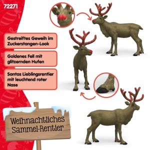 Ren De Craciun Schleich Jubilare Aurie 72271 13 x 5 x 12 cm - Img 4