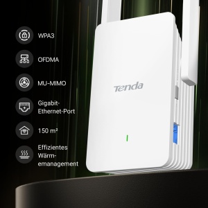 Repetitor WiFi Tenda A23 AX1500 Dual-Band, 300 Mbits 2.4GHz, 1201 Mbits 5GHz - Img 7