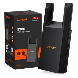 Repetitor WLAN Tenda R10 N300, 300 Mbps, Ethernet, Acoperire 120 m