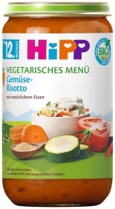 Risotto Bio HiPP cu legume, 6x250g, masa completa pentru bebelusi