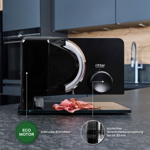 ritter sono 2 Feliator electric metalic cu motor ECO, Fabricat in Germania, Negru - Img 4