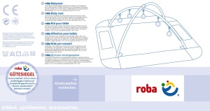 Roba Baby Nest 4in1 Adam Eule, Saltea multifunctionala cu protectie, 125x115 cm - Img 7