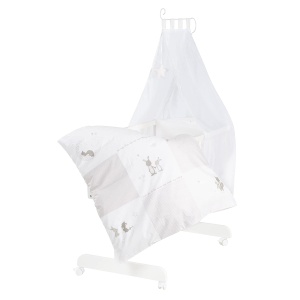 Roba Coscuta pentru Bebei 40 x 90 cm - Fox Bunny - Set Complet cu Roti - Img 9