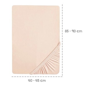 Roba Frosty Almond Laken Baby 40x90 cm Bio Bumbac Beige - Img 3