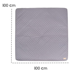 Roba Krabbeldecke roba Style - 100 x 100 cm, Material usor de intretinut, Culoare antracit - Img 4